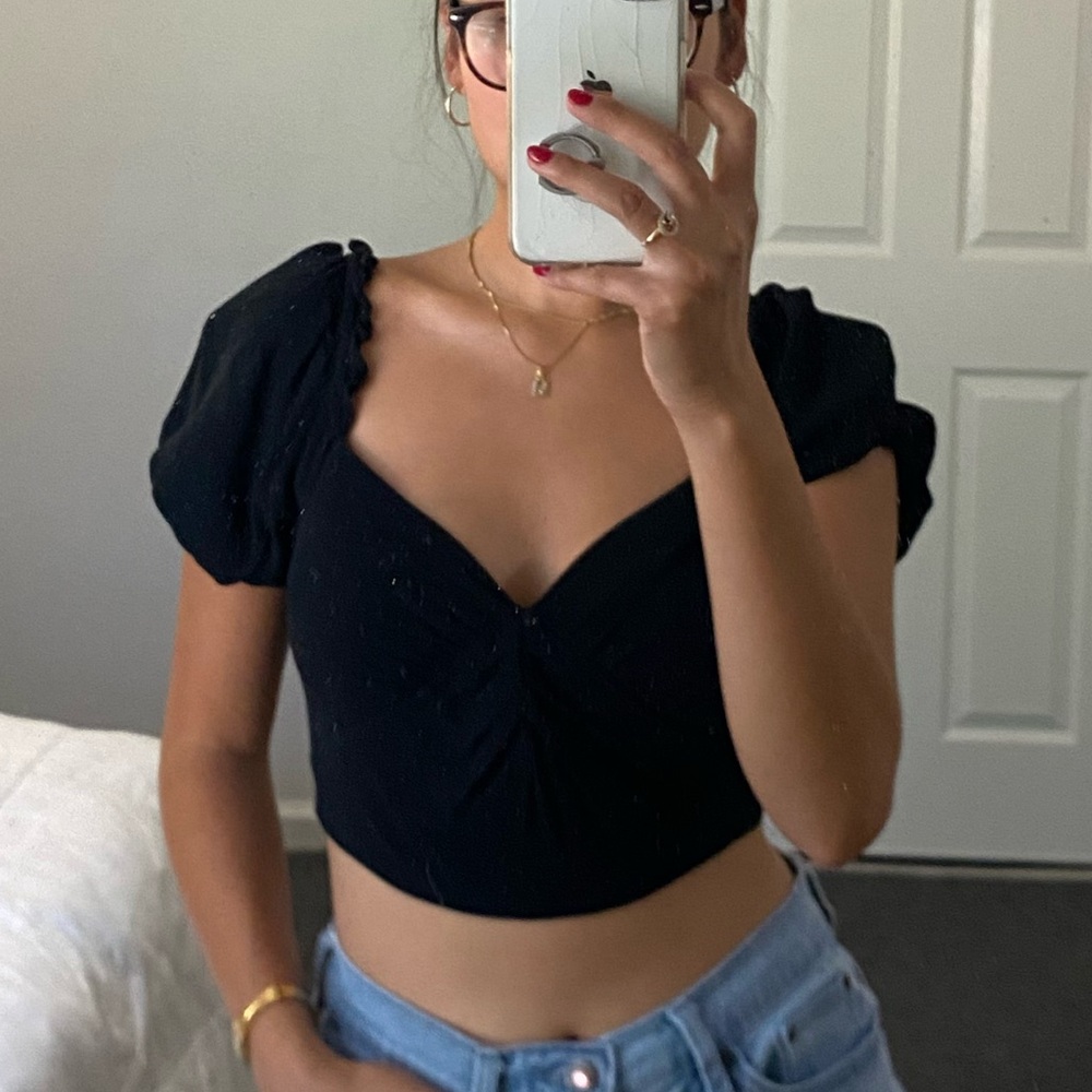 Sophie Rue Black Crop Top